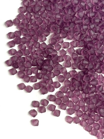 Picture of Preciosa Bead Rondell 4mm Light Amethyst Mat x100