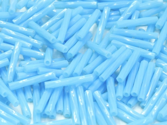 Picture of Miyuki Twist Bugle 12mm 413 Opaque Turquoise Blue x10g