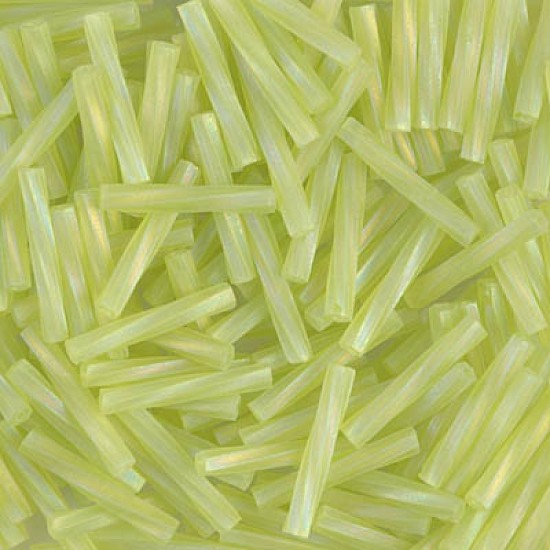 Picture of Miyuki Twist Bugle 12mm 143FR Mat Transparent Chartreuse AB x10g
