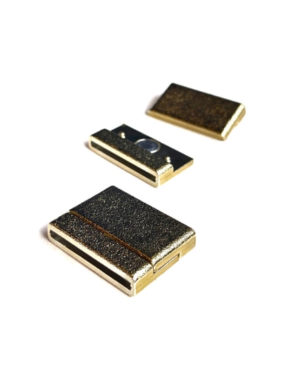 Picture of Acrylic Power Magnetic Clasp 30x2mm Gold x1