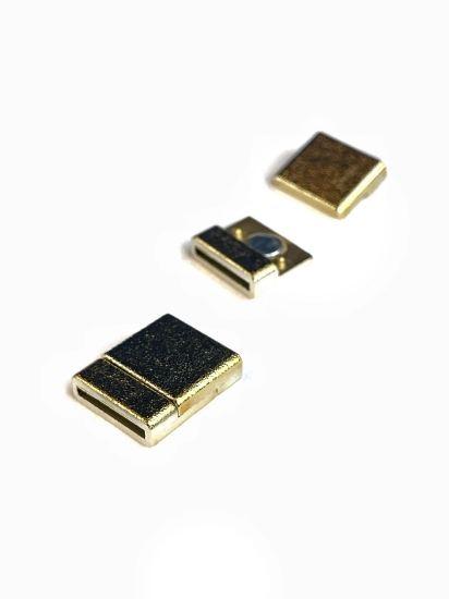 Picture of Acrylic Power Magnetic Clasp 15x2mm Gold x1