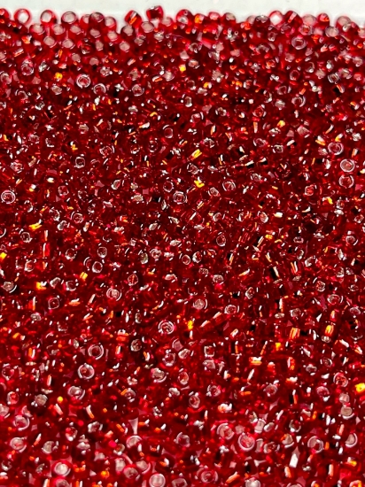 Picture of Matsuno Rocailles 11/0 68 Silver Lined Dark Red x10g
