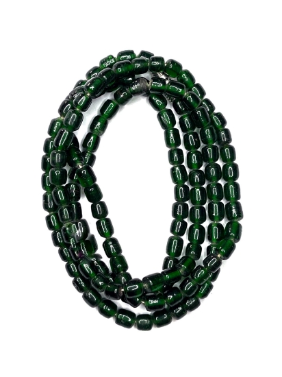 Picture of Glass beads Round 6mm Emerald Green x35cm