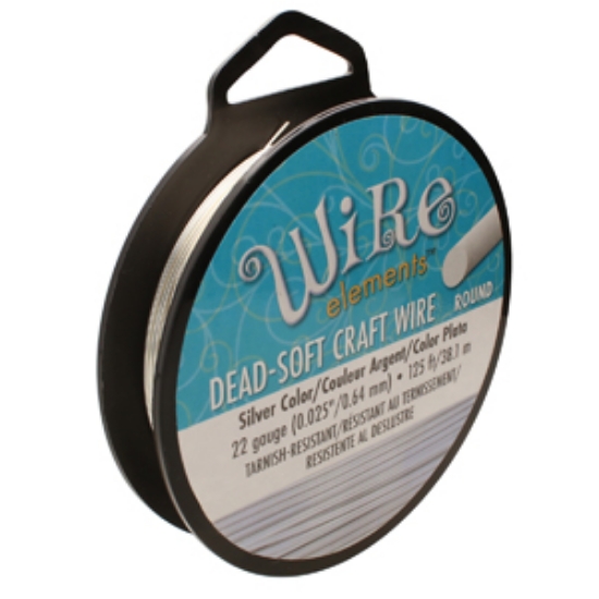 Picture of Tarnish-Resistant Wire 22 Gauge (.64mm) Round Soft Temper Silver x38,1m