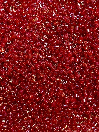 Picture of Miyuki Delica 11/0 DB295 Lined Red AB x10g