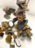 Изображение Tiger Eye bead gigantic Hawaiian chip x10