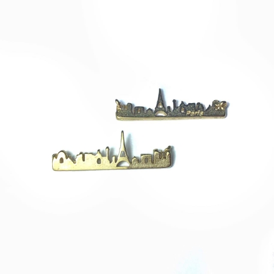 Picture of Link Paris Silhoutte 32x10 mm Mat Gold x1