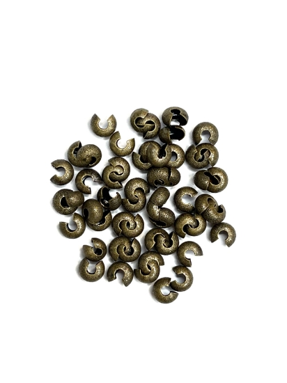 Picture of Crimp Cover 4mm Stardust Bronze x20