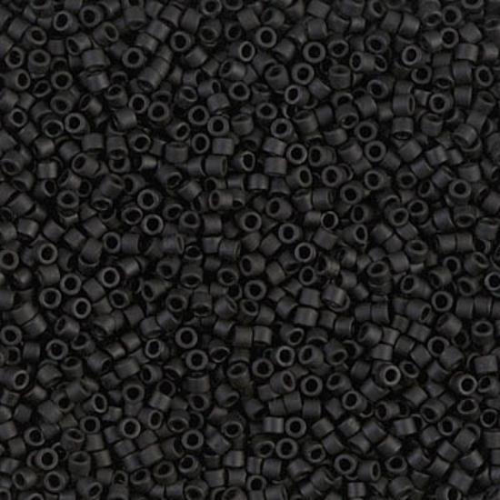 Picture of Miyuki Delica 10/0 DBM310 Black Mat x10g