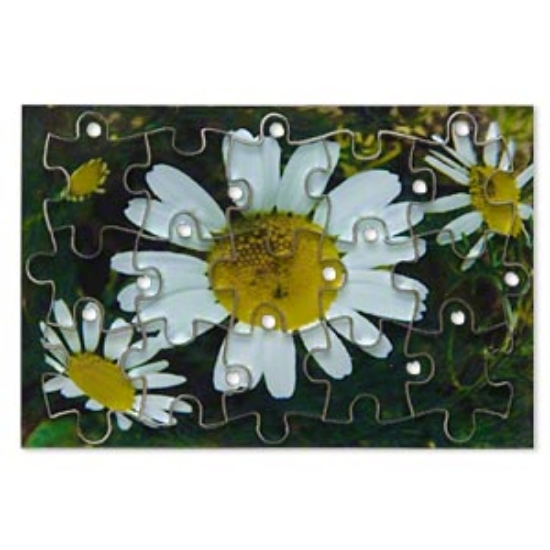 Picture of Puzzle Drop 15-pieces 75x50mm "Daisy Flower" x1