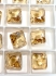 Picture of Swarovski 6431 Princess Cut Pendant 16mm Crystal Golden Shadow x1