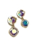 Picture of Premium Ear Stud 4470 12mm square w/ loop 24Kt Gold Plate x2 