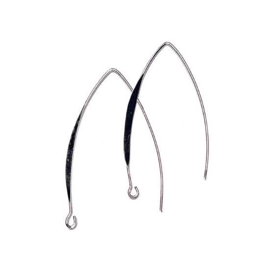 Picture of Earwire Marquise 43x25mm Silver x10