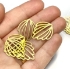 Picture of Charm Seashell 25x20mm Gold Tone x1