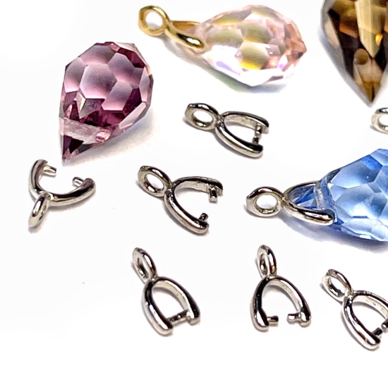 Picture of Premium Pinch Bail 6mm Silver Plate x1