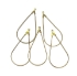 Picture of Beading Hoop 48x22mm drop Gold Tone x5