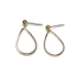Picture of Stainless Steel Ear stud ball 4mm w/ loop Gold x10