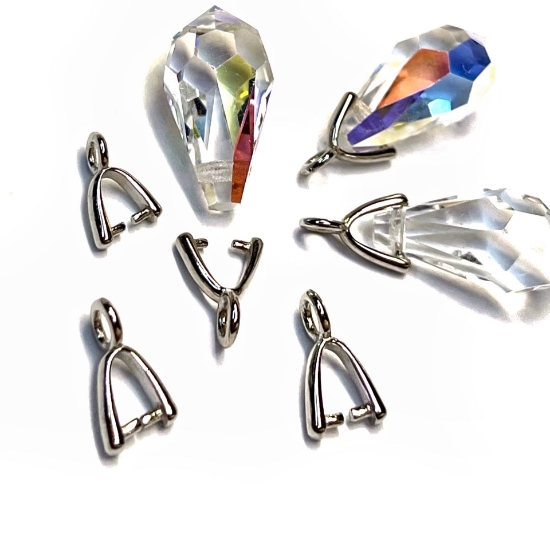 Picture of Premium Pinch Bail 8mm Silver Plate x1
