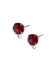 Picture of Ear Stud Red Strass 10mm with loop Silver Tone x2