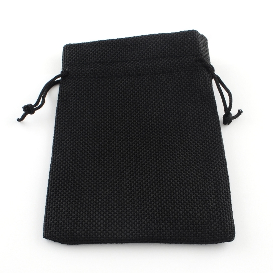 Picture of Burlap Pouch 18x13cm Black x5