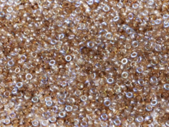 Bild von Miyuki Rocaille 11/0 55019 Crystal Brown Rainbow tube x17g