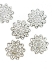 Picture of Filigree Fancy Flower 18mm Silver Tone x1