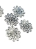 Picture of Filigree Fancy Flower 18mm Silver Tone x1