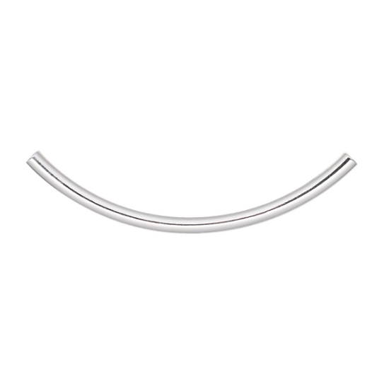 Picture of Curved Tube 38x2mm Silver Plated x1