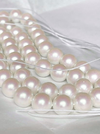 Picture of Preciosa Nacre Round Maxima 12mm Pearlescent White x6