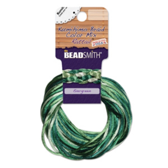 Picture of Rattail 1mm Evergeen 4 Colors x10,9m