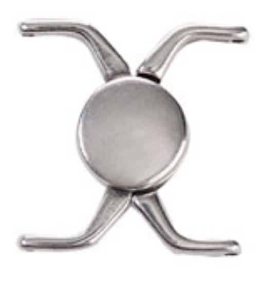 Picture of Cymbal - Kissamos II Delica Magnetic Clasp 30x10mm Silver Plate x1