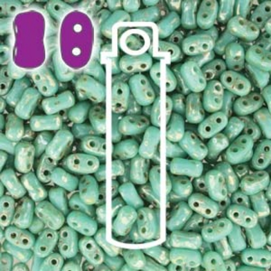 Picture of Bi-bo 5.5x2.8mm Turquoise Green Picasso x23g