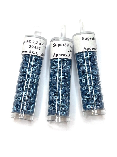 Picture of Super8® 2,2 x 4,7mm Metallic Sea Blue x8g