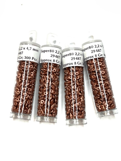 Picture of Super8® 2,2 x 4,7mm Metallic Terra Cotta x8g