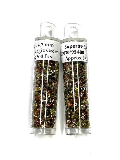 Picture of Super8® 2,2 x 4,7mm Crystal Magic Green x8g