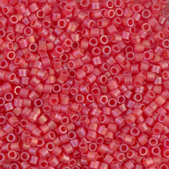 Picture of Miyuki Delica 10/0 DBM856 Mat Transparent Red Orange AB x10g