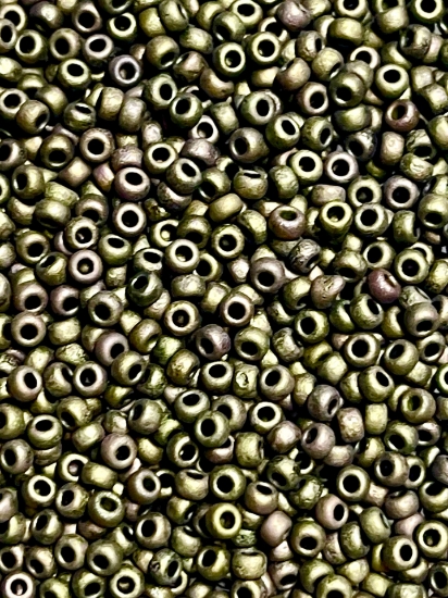 Picture of Miyuki Rocaille 11/0 2015 Mat Metallic Dark Olive x10g