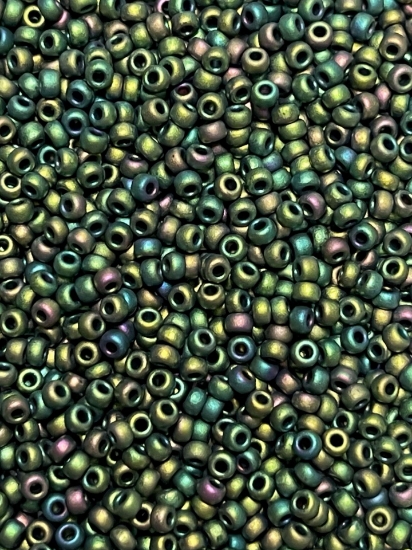 Picture of Miyuki Rocaille 11/0 2020 Matte Metallic Green/blue Iris x10g