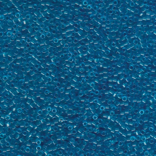 Picture of Miyuki Delica 11/0 DB1318 Dyed Transparent Capri Blue x10g