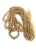 Picture of Japanese Vintage Glass Pearls 6-12mm Cream 3 strands x48cm