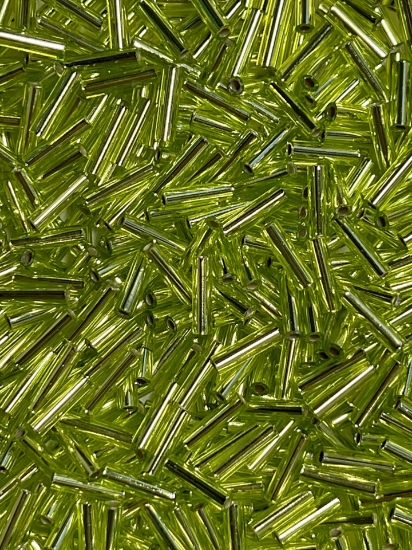 Picture of Toho Bugle #3 (9 mm) 14 Silver Lined Chartreuse x10g 