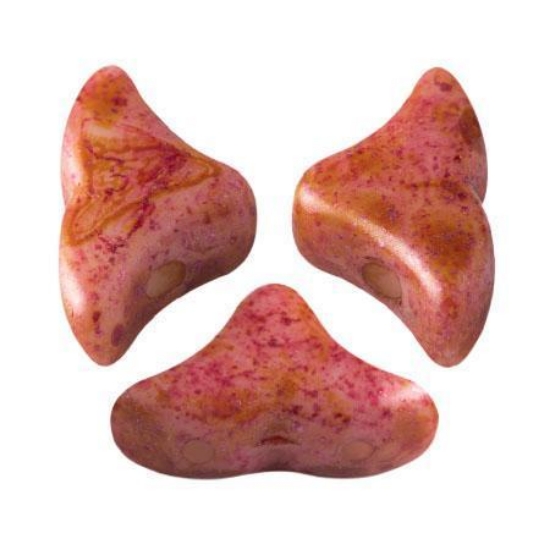 Picture of Hélios® par Puca® 6x10mm Opaque Rose Spotted x10g