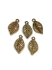 Picture of Filigree Leaf 20x11mm Gold Tone x5