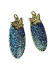 Picture of Vintage Bohemian Pendant 40x18mm oval Green x1
