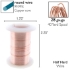 Picture of Wire Lacquered Tarnish Resistant 28 Gauge (.32mm) Rose Gold x36.6m