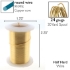 Picture of Wire Lacquered Tarnish Resistant 24 Gauge (.51mm) Gold x27.4m