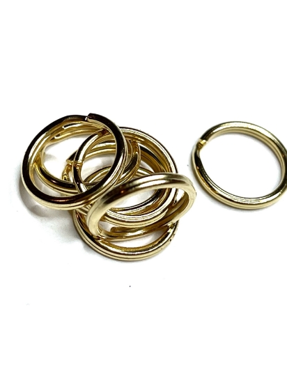 Picture of Key Ring 15mm Gold Plate x12