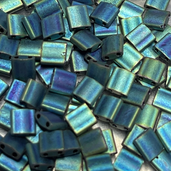 Picture of Miyuki Tila TL2064 Mat Metallic Blue Green x5g