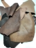 Picture of Leather scrap mix (natural / dyed), brown tones mixed shape x100g