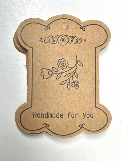 Picture of Paper Earring Display Card 10x8cm "Flower" x10 